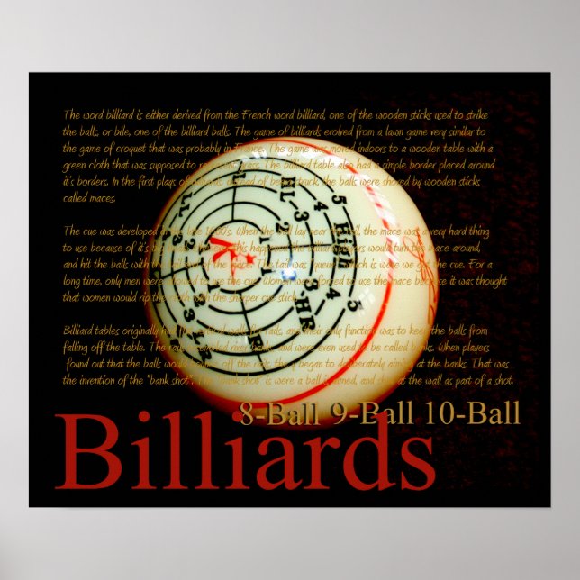 Billards Poster (Framsidan)