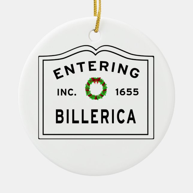 Billerica, MORSA Helgdag Wandean Metall Ornament (Framsidan)