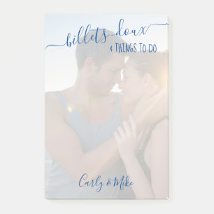 Billets-doux och Sak to Do Romantic Photo Post-it Block