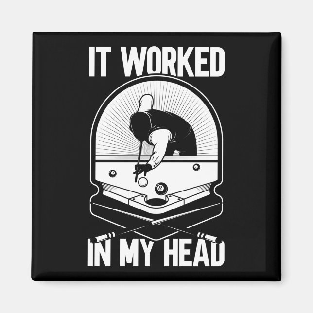 Billiard 8 Boll Det fungerade min huvudspelare i B Magnet (Framsidan)