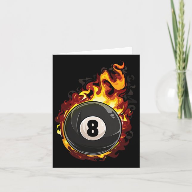 Billiard 8 Boll Player Bassäng Billiards Snooker C Kort (Framsida)