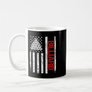 Billiard American USA flagga Bassäng Player Billia Kaffemugg