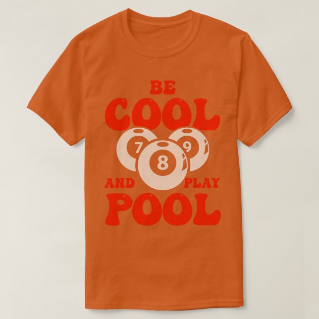 Billiard Bassäng Billard Snooker Klubb 9 T Shirt (Design framsida)