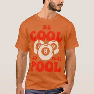 Billiard Bassäng Billard Snooker Klubb 9 T Shirt