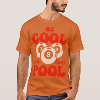 Billiard Bassäng Billard Snooker Klubb 9 T Shirt