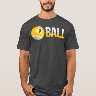 Billiard Bassäng Boll 9Boll för team och ligor T Shirt