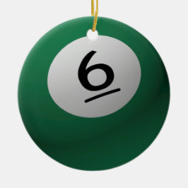 BILLIARD/BASSÄNG BOLL CHRISTMAS ORNAMENT 6 (SEX)
