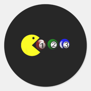 Billiard Bassäng Ll - Funny Billiards Player Älska Runt Klistermärke