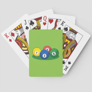 Billiard Bassäng Snooker Bollar Casinokort