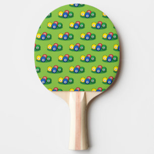 Billiard Bassäng Snooker Bollar Mönster Pingisracket