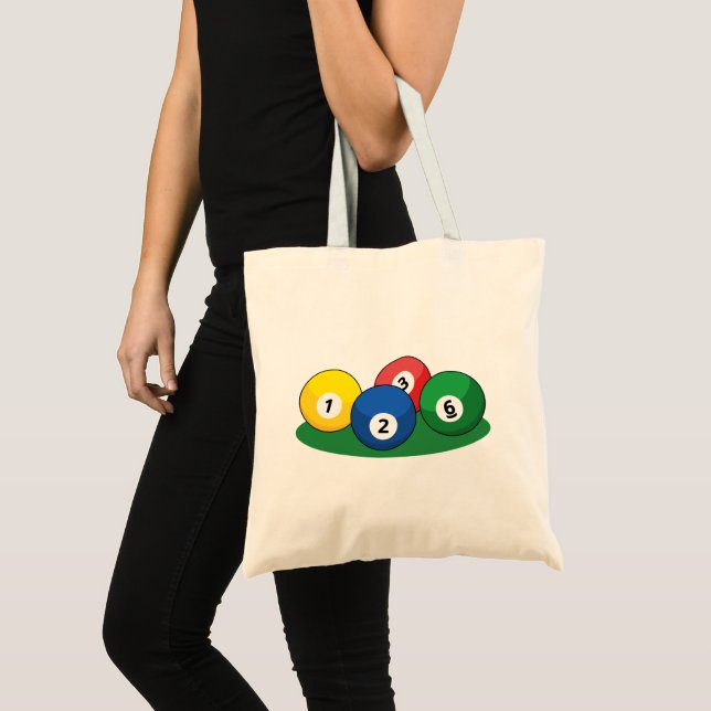 Billiard Bassäng Snooker Bollar Tygkasse (Framsida (produkt))