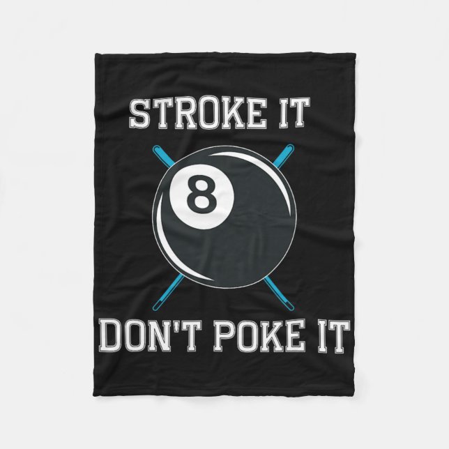 Billiard Bassäng Snooker Player Funny Stroke Det g Fleecefilt (Framsidan)