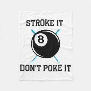 Billiard Bassäng Snooker Player Funny Stroke Det g Fleecefilt