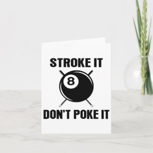 Billiard Bassäng Snooker Player Funny Stroke Det g Kort