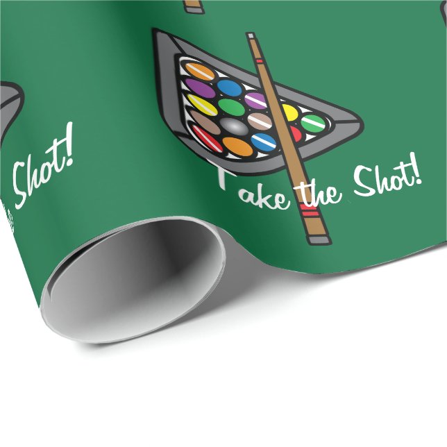 Billiard/Bassäng-spel Presentpapper (Rullad Hörn)