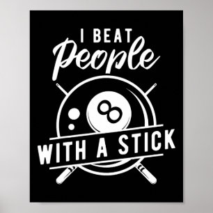 Billiard Beat folk med en stilfull miljard Q Poster