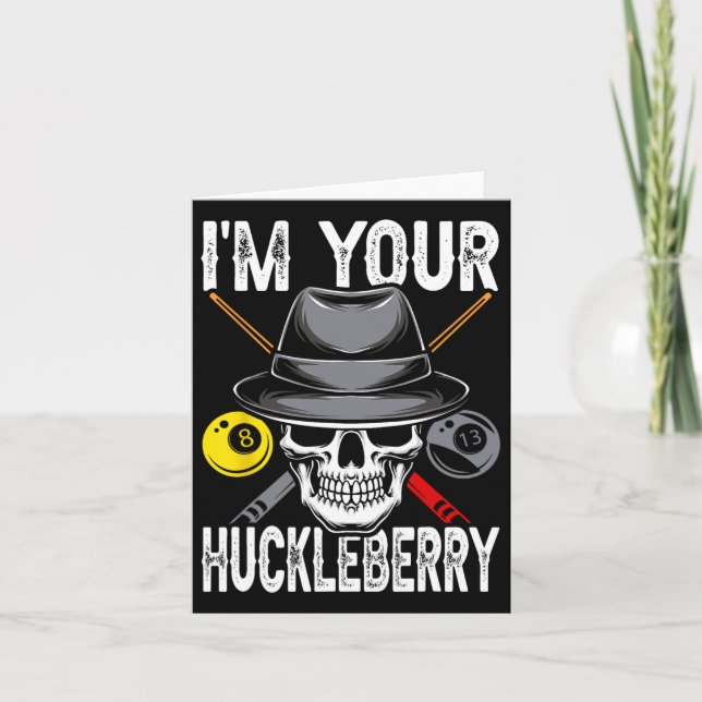 Billiard Billiards Bassäng är din huckleberry-funn Kort (Framsida)