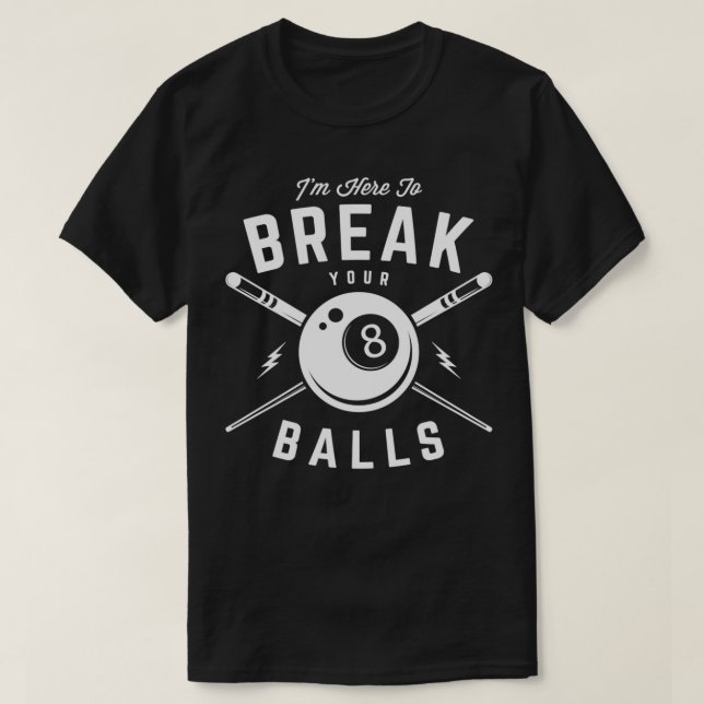 Billiard Billiards Snooker Cue Gift 2 T Shirt (Design framsida)