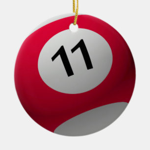 BILLIARD BOLL CHRISTMAS ORNAMENT 11 (ELVA)