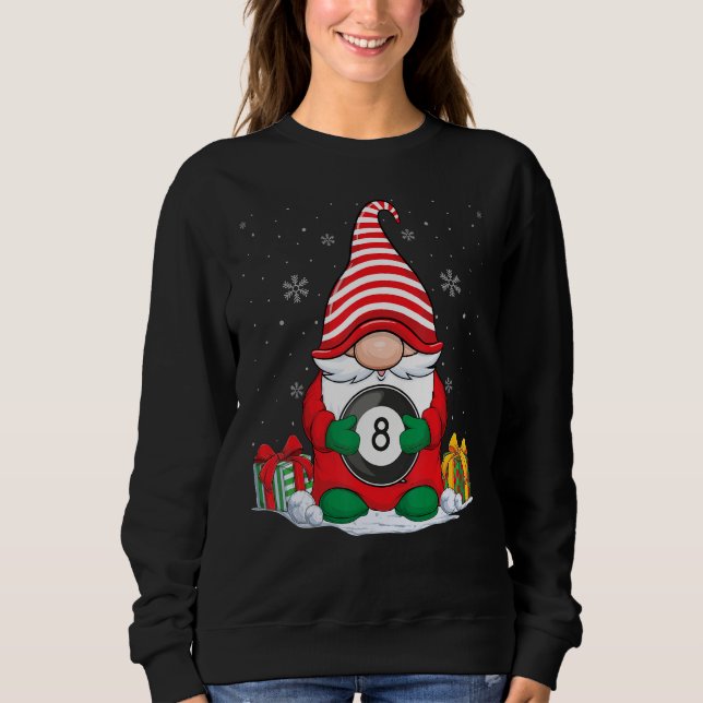 Billiard Boll jul Gnomes Cute Billiard Boll T Shirt (Framsida)