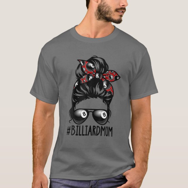 Billiard Boll Mamma Billiard Player Bandana Mamma  T Shirt (Framsida)