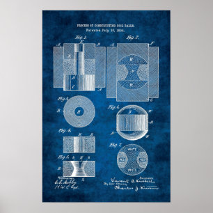 Billiard Boll Patent Art #11 Bassäng Rum Wall Deco Poster