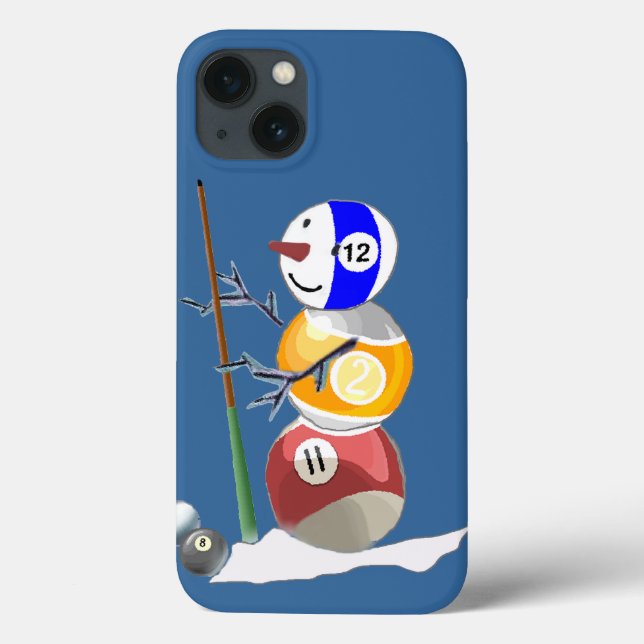Billiard Boll Snögubbe (Baksida)