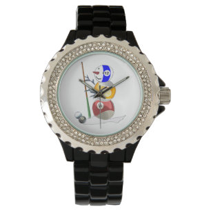 Billiard Boll Snögubbe Armbandsur