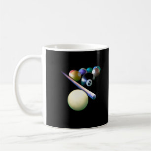 Billiard Bollar Cue Snooker Bassäng Player Kaffemugg