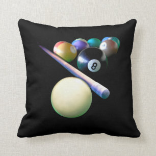 Billiard Bollar Cue Snooker Bassäng Player Kudde