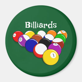 Billiard Bollar Design Magnet