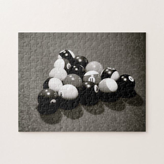 Billiard Bollar Man Cave Bassäng Bord Pussel (Horisontell)