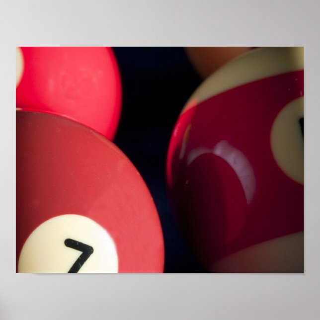 Billiard Bollar Poster (Framsidan)