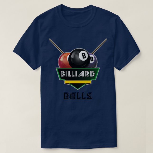 Billiard bollar t shirt (Design framsida)