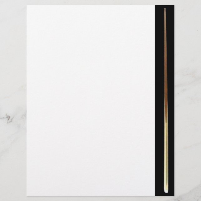 Billiard Cue Flyer (Framsidan)