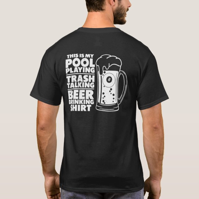 Billiard det här är min Bassäng som spelar Sopor s T Shirt (Baksida)