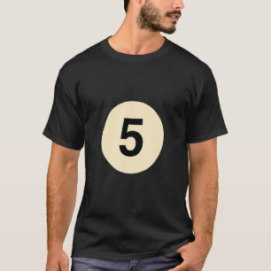 Billiard dold som boll, ingen 5-gruppkostym t shirt