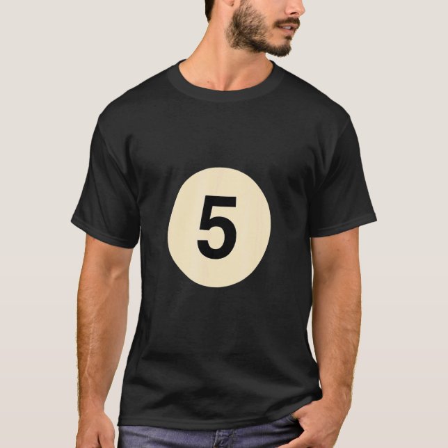 Billiard dold som boll, ingen 5-gruppkostym t shirt (Framsida)
