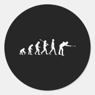 Billiard Evolution Bassäng Billiard Runt Klistermärke