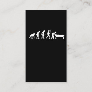 Billiard Evolution Hobby Idrottsman Sport Humor Visitkort