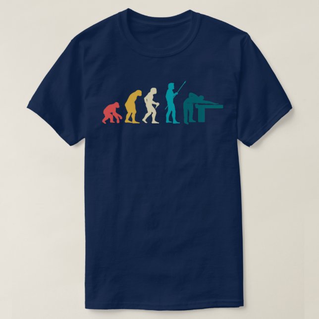 Billiard Evolution Snooker Bassäng Chalk Billiard  T Shirt (Design framsida)