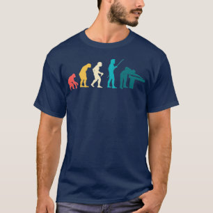 Billiard Evolution Snooker Bassäng Chalk Billiard T Shirt