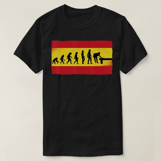 Billiard Flag  Snooker Pool Chalk Billiard Player  T Shirt (Design framsida)