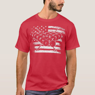 Billiard Flag  Snooker Pool Chalk Billiard Player  T Shirt