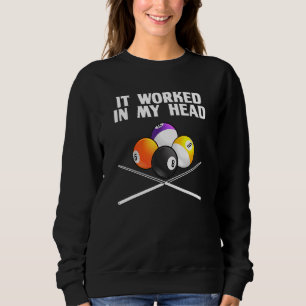 Billiard För manar Women Coola Bassäng Player Spor T Shirt