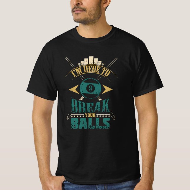 Billiard Funny T Shirt (Framsida)
