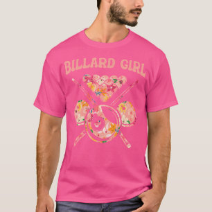 Billiard Girl Billard Player 8-Boll Bassäng Snooke T Shirt
