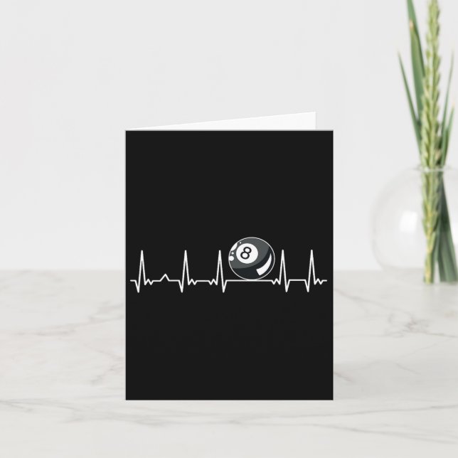 Billiard Heartslag Snooker Bassäng Chalk Billiard  Kort (Framsida)