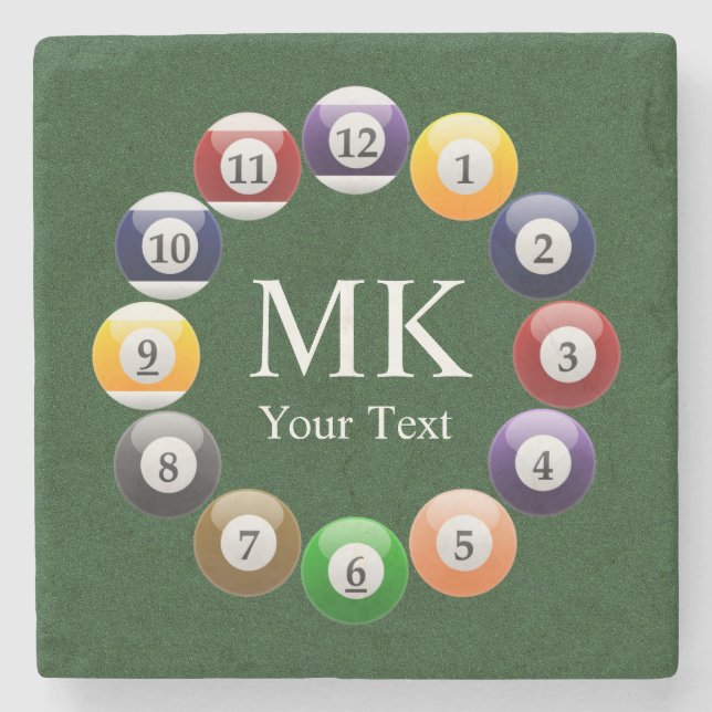 Billiard klumpa ihop sig skins färgrika stenunderlägg (Framsidan)