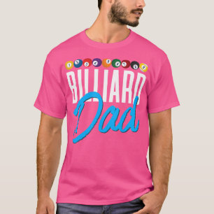 Billiard Pappa Snooker Player Bassäng Billiard T Shirt
